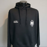 Schwarzer Hoodie mit Kapuze und Kängurutasche – Komfort Fit