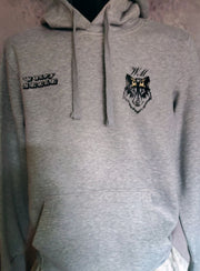 Grauer Hoodie mit Kapuze und Kängurutasche – Komfort Fit