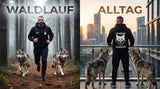 Schwarzer Hoodie mit Kapuze und Kängurutasche – Komfort Fit